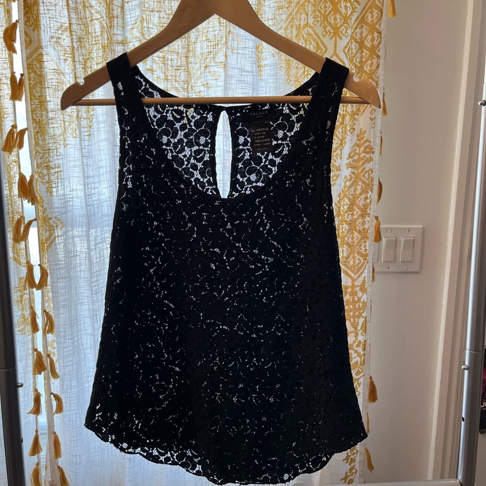 Talula Black Lace Tank Top